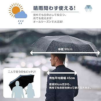 Amazon | 日傘 折りたたみ傘 【超軽量214g スマホサイズ】 6本骨